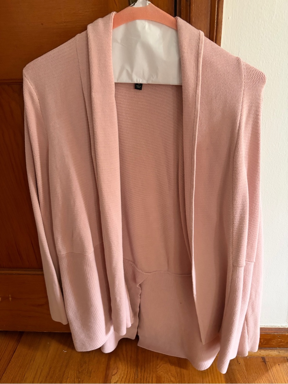 Talbots Blush Pink Open-Front Women's Swing Cardigan